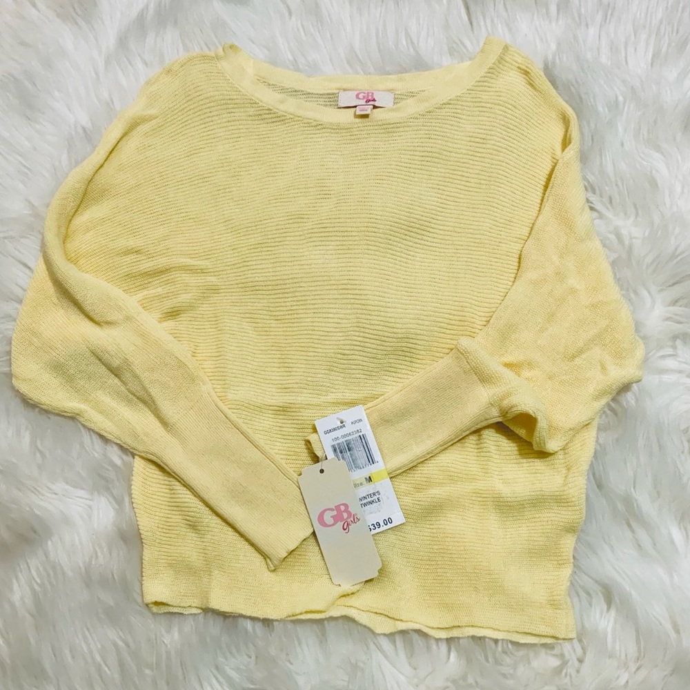 Yellow long sleeve top